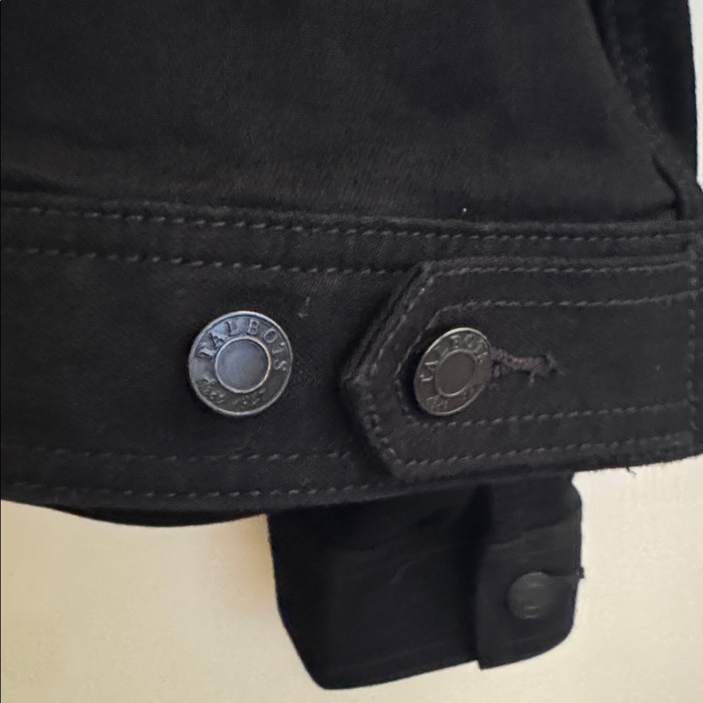 LIKE NEW, Talbots black denim jean jacket. - Picture 6 of 7